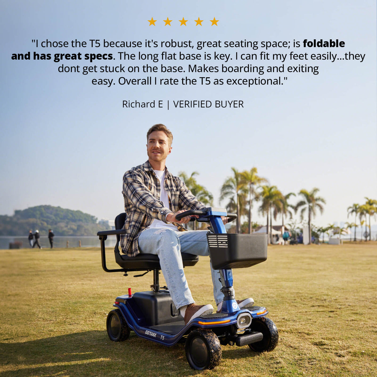 Hoverfly T5 FDA-cleared Electric 4-Wheel Premium Mobility Scooter (🍂Fall Sale)