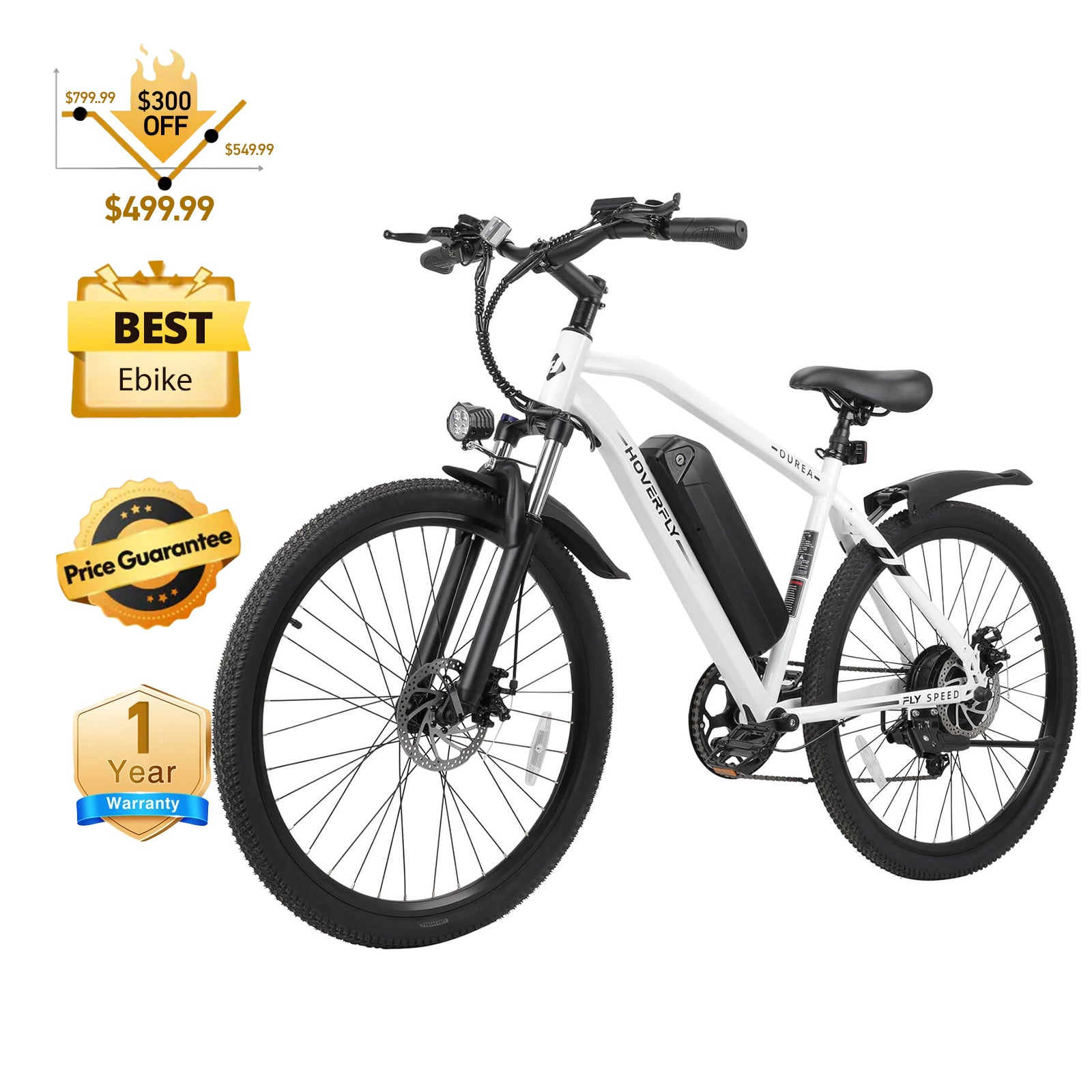 Hoverfly Ourea Electric Bike for Adults (🔥 BFCM Sale)